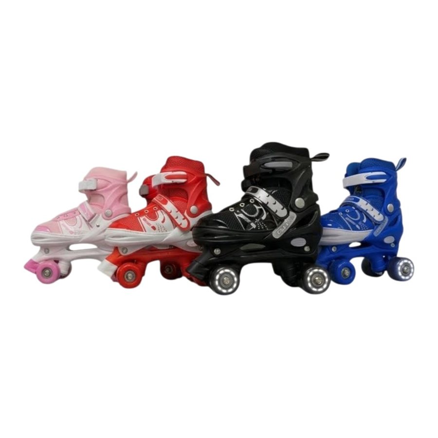 Patines 4 Ruedas (quad) Ajustables con Luces