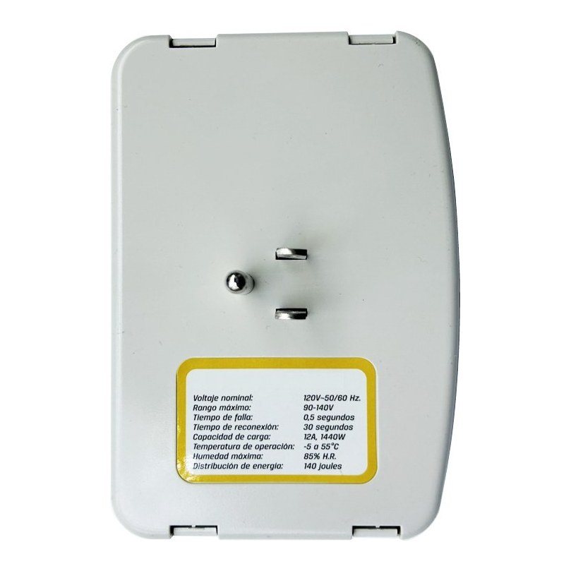 Protector de Voltaje Triple para Electrónicos 110V 12A Houmi - foto 2