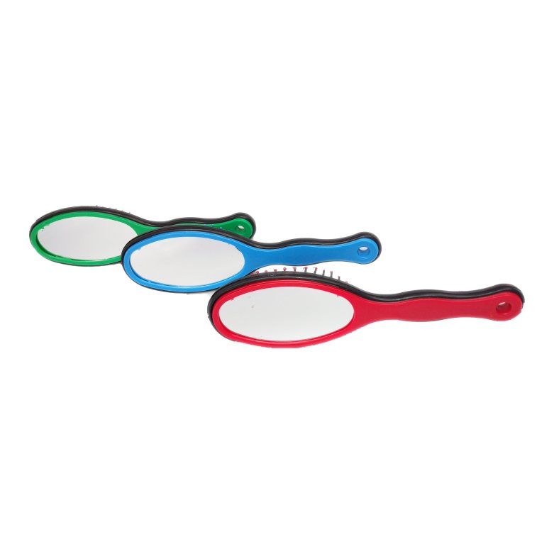 Cepillo de Cabello con Espejo 20*6CM Tres Colores Mixtos