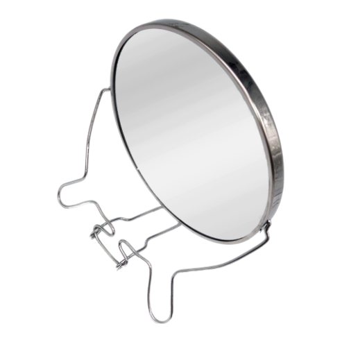 Espejo con Base Metalica de 7“ Solo Color Plata