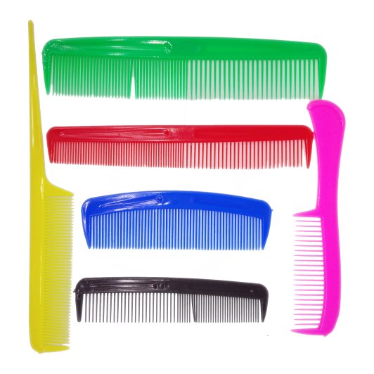 Set de 6 Peines Pequeños Economicos Colores Mixtos