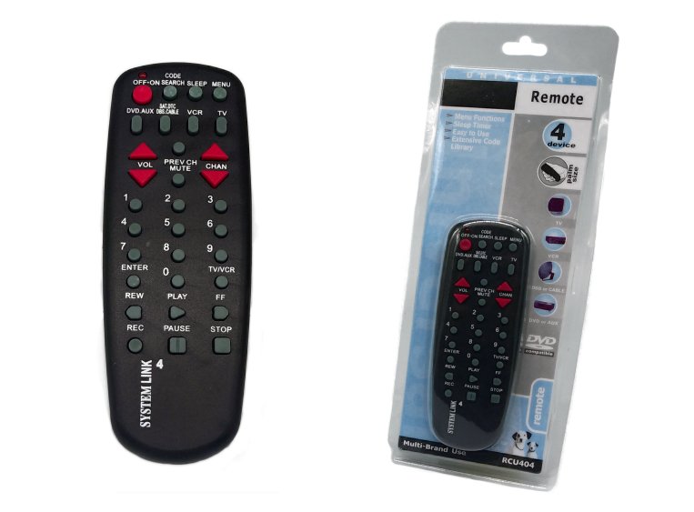 Control Remoto Universal RCA TV, DVD, VCR, DBS Or Cable.