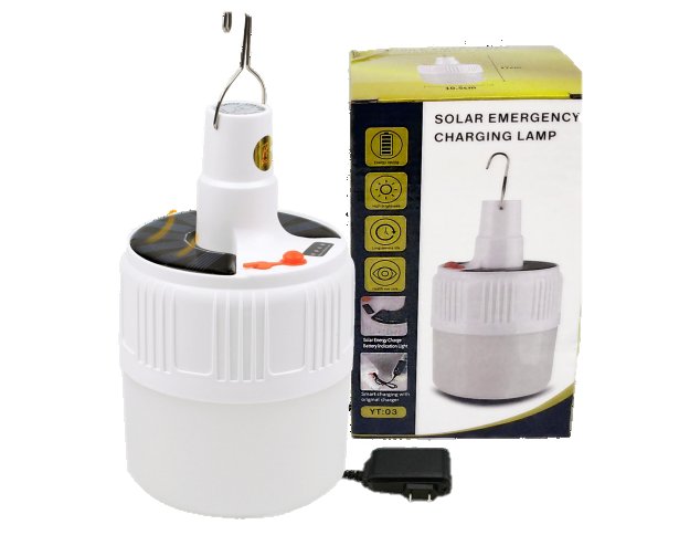 Lámpara LED Solar 17.5*9CM LED Light Charge & Solar & Show Battery