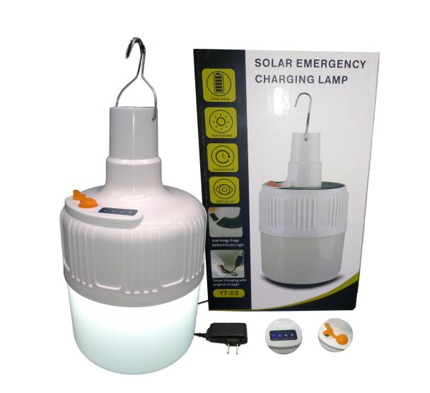 Lámpara LED 17*8.5CM LED Light Charge & Show Battery con Cargador 12V