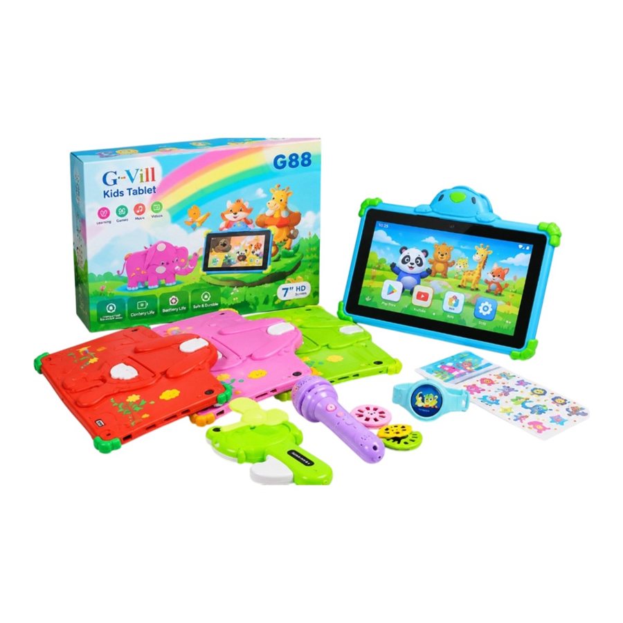 Tablet Infantil 7" Android 13 con Funda G-vill