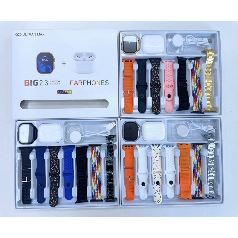 Reloj Inteligente I20 Pantalla Grande + Audífonos