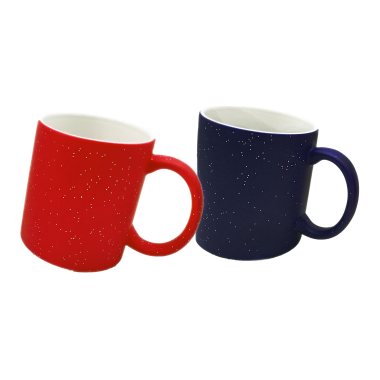 Taza Ceramica Magica Cambia Color 350M (para Sublimar) Color Negro, Rojo