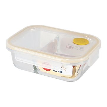 Envase Conservador Alimentos de Vidrio Tapa Hermetica Valvula 17*12.5*6.5cm