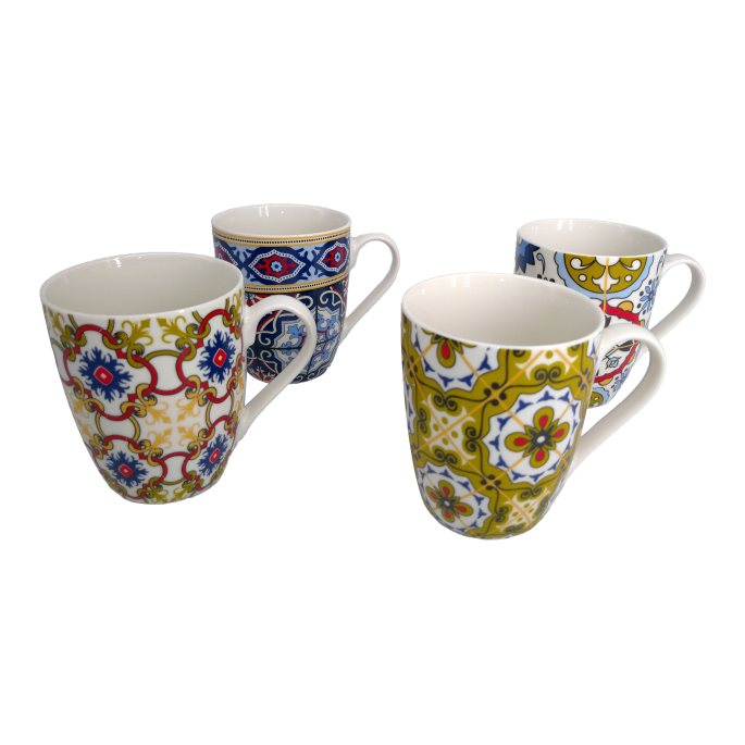 Taza Ceramica 360ML 8.3*10.3CM Diseños Mixtos