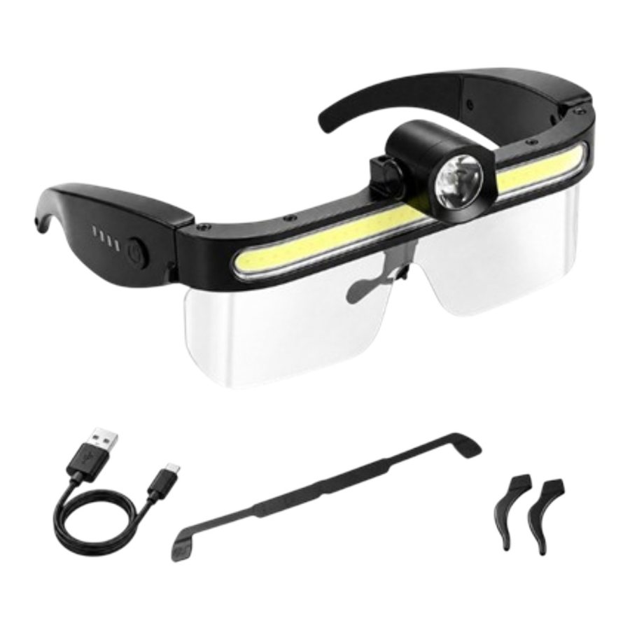 Lentes de Seguridad con LUZ LED Recargable