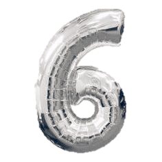 Globos Metalizados de Numeros 42“ Colores Dorado y Plata - foto 4