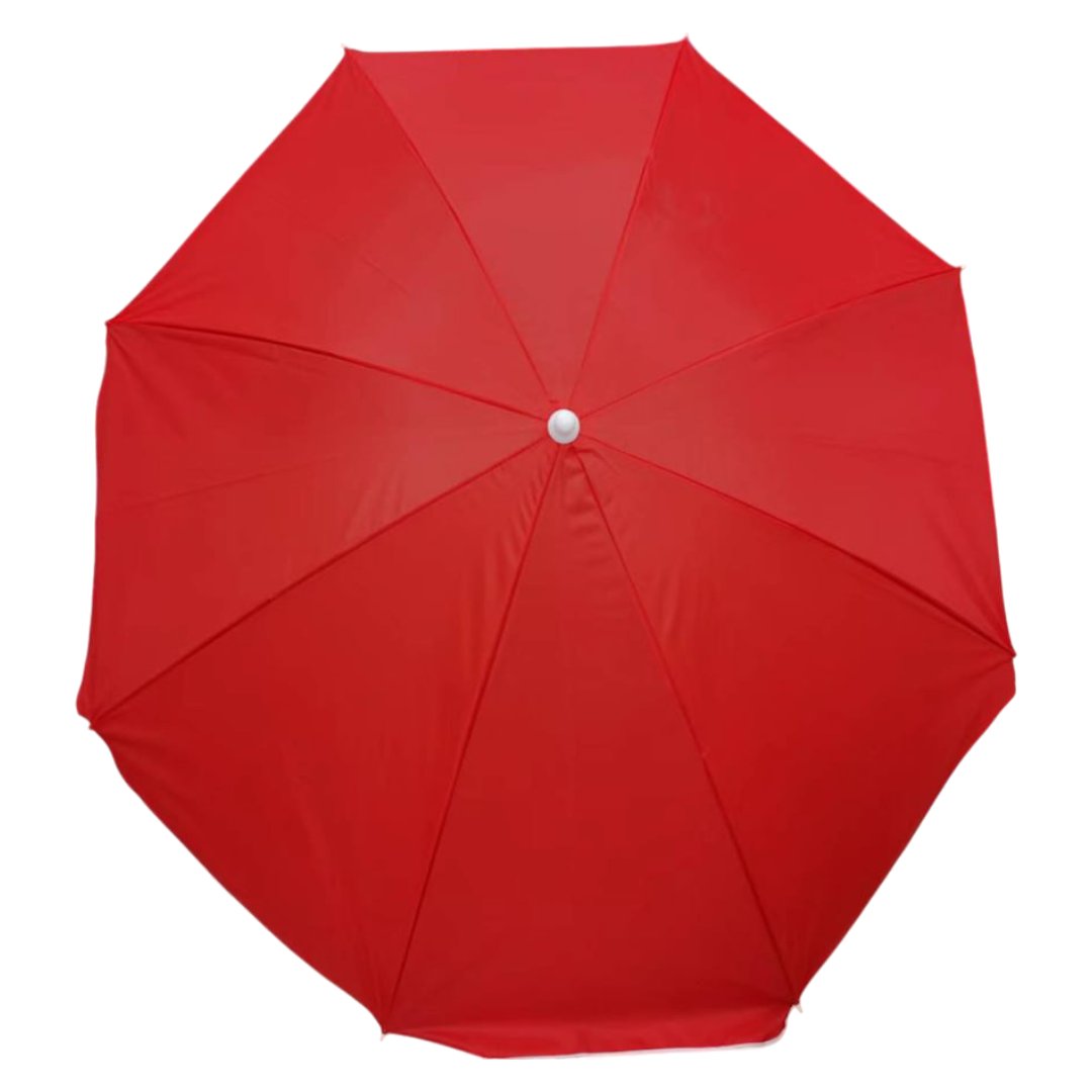 Sombrilla para Playa y Mesa de 80CM de Radio y Hasta 1.6M de Altura 3 Colores: Rojo, Verde y Azul