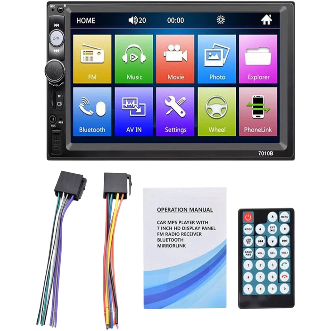 Pantalla Modelo: 7010B. Marca MOSFET DE7" Incluye: Cámara y Control de Volante Sistema Operativo: Wince