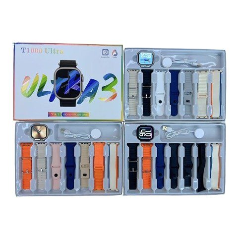 Reloj Inteligente T1000 Ultra 3 (set 7 en 1)