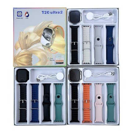 Reloj Inteligente T20 Ultra 2 (set de Correas Surtidas)