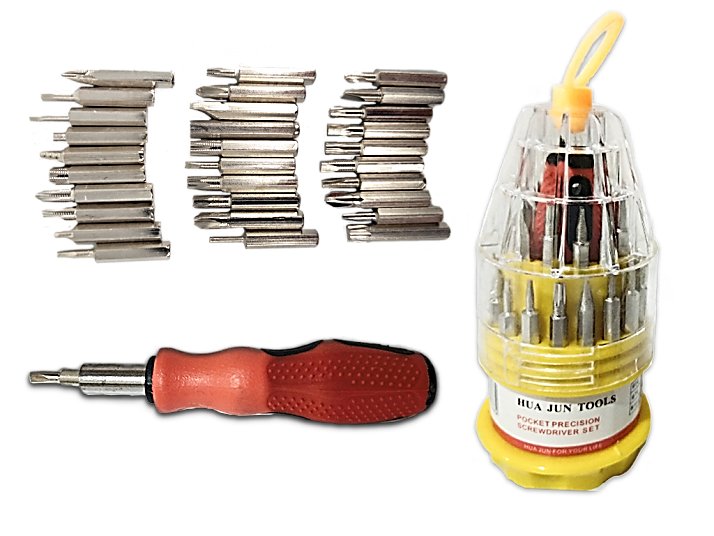 Juego de Destornilladores 31PCS Color Rojo