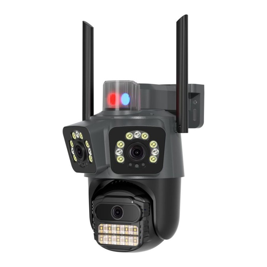 Camara de Seguridad V380 PRO Triple Lente y 2 Antenas