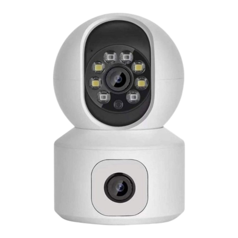Cámara de Seguridad Wifi Doble Lente 2 Antenas