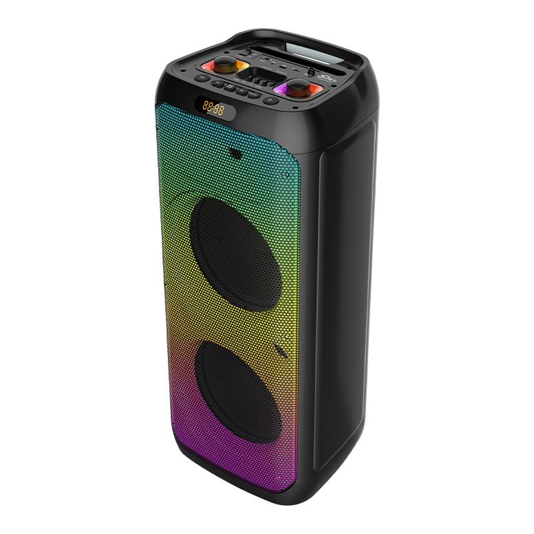 Corneta Bluetooth 2X10" 25W ZQS10208 Bateria 6000 Mah con Microfono