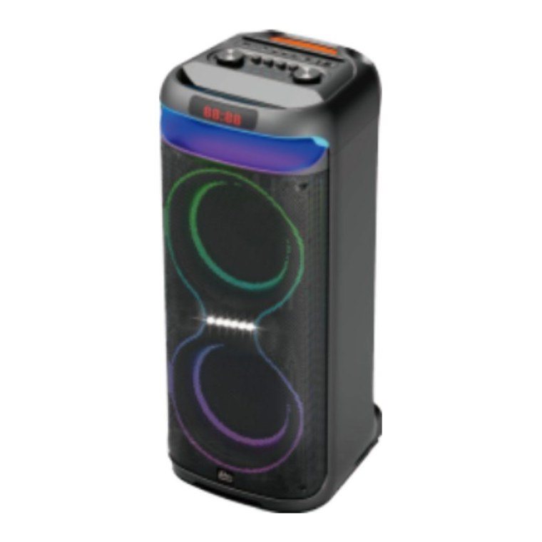 Corneta Bluetooth 2X10" 18000W Pmpo ZQS10221 Bateria 6000 Mah con Microfono