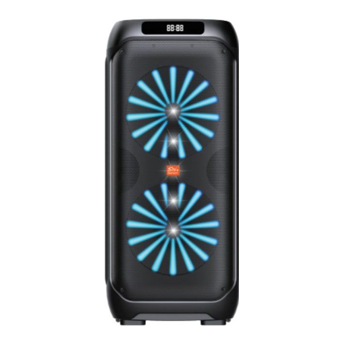 Corneta Bluetooth 2X12" 20000W Pmpo ZQS12217 Bateria 5000 Mah con Microfono