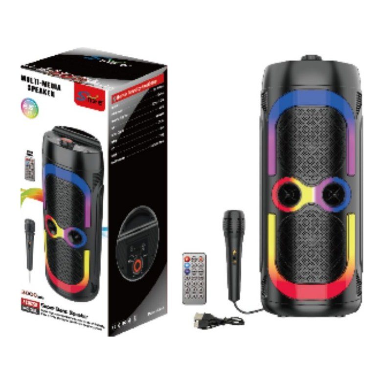 Corneta Bluetooth 2X6" 5WX2 ZQS6231 Bateria 3000 Mah con Microfono
