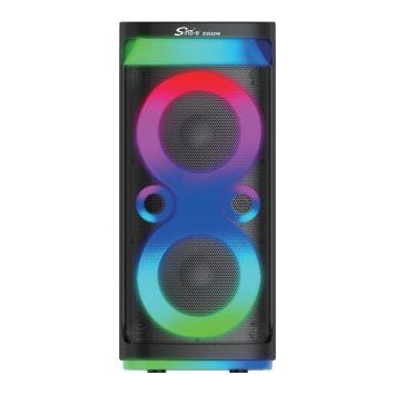 Corneta Bluetooth Sing-e 2X8" 60W / Pmpo 18000W ZQS8249 Batería Recargable 6000 Mah con Microfono